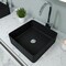 Alfi Brand ALFI brand ABC903-BM Black Matte 16" Modern Square Above Mount Ceramic Sink ABC903-BM - alternate 1